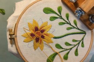 Bordado de los petalos