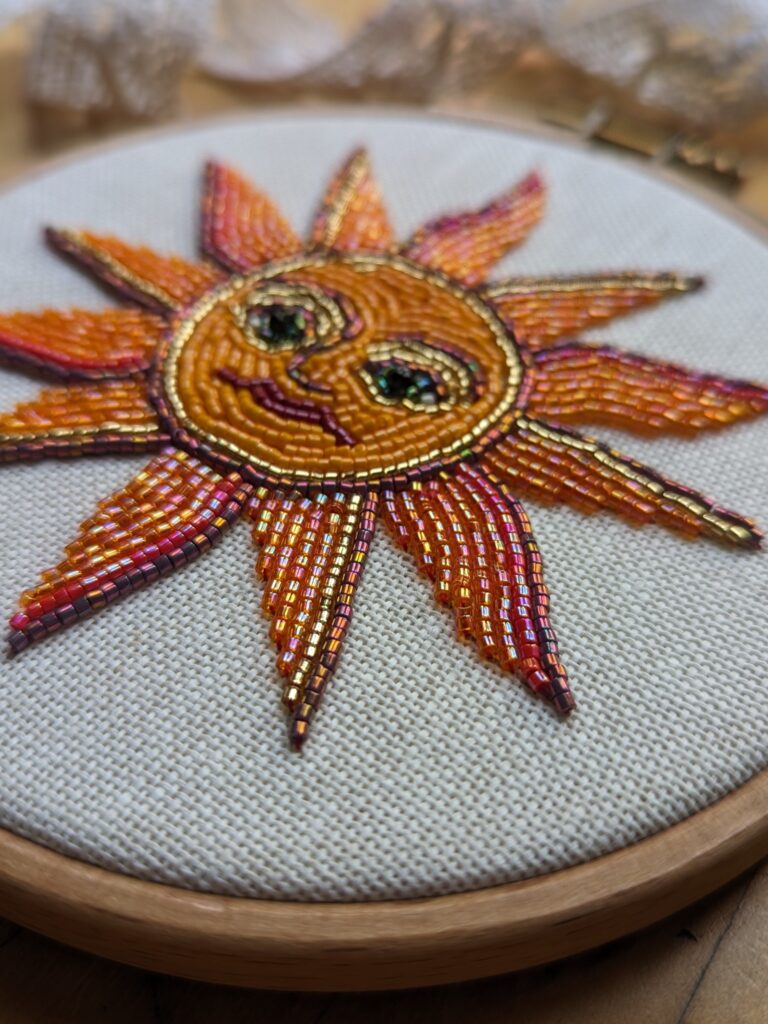 Beading embroidery